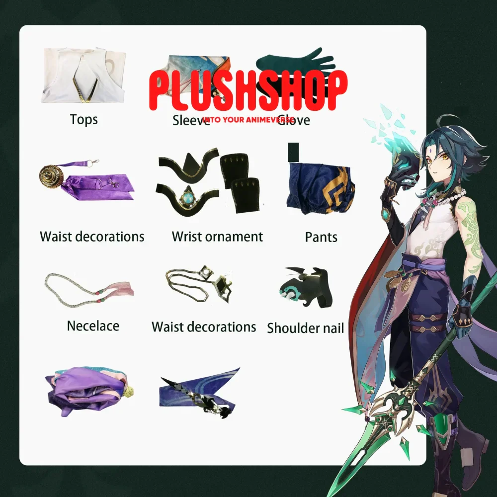 Genshin Impact Xiao Cosplay Costume Full Set - Image 6