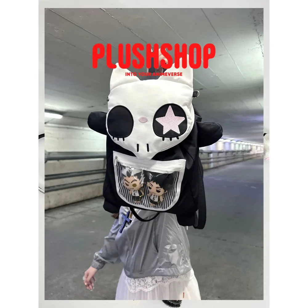 [Halloween Limited]Skeleton Cat Detachable 2-in-1 Ita Bag - Image 5